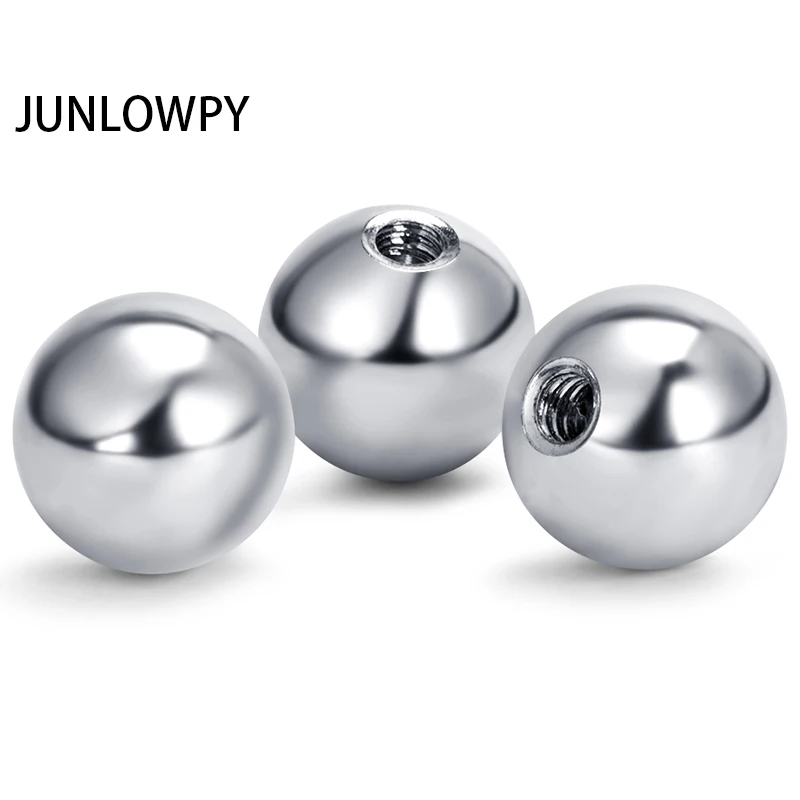

JUNLOWPY Stainless Steel Screw Balls Cone Accessories Body Jewelry Rings Lip Nipple Pircings Eyebrow Piercings Stretcher Rings