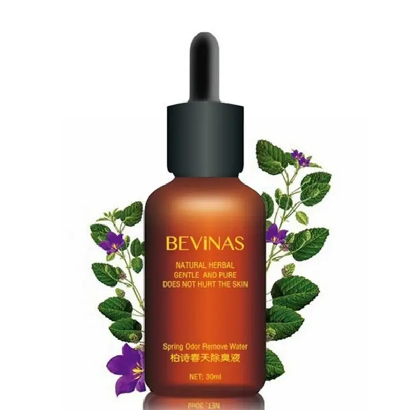 

30ml Odor Remover Spray Armpit Underarm Smell Removal Refresh Body Deodorant Liquid Water Summer Sweat Women Men Supplies