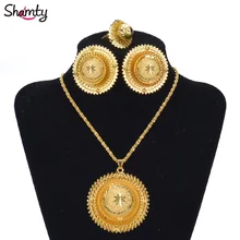 Hot Ethiopian bridal jewelry Sets African/Nigeria/Sudan/Eritrea/Kenya/24k gold plated Habasha style Wedding sets D30019