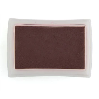 

10pack (Brown Ink Pad Inkpad Rubber Stamp Finger Print Craft Non-Toxic Baby Safe