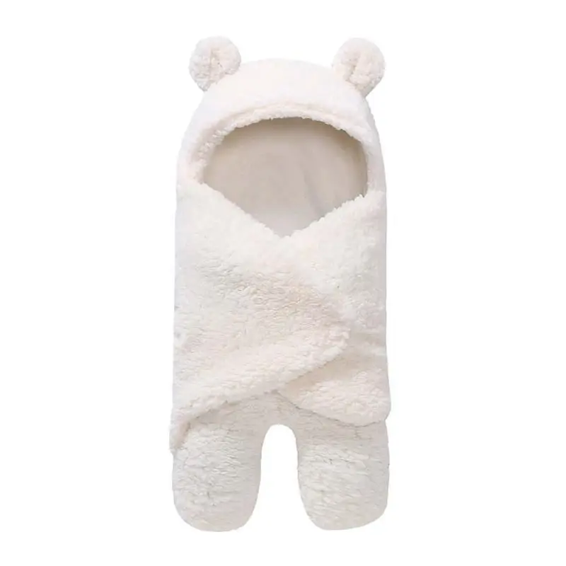 

Baby Blanket Warm Cartoon Ear Toddler Envelope Sw Winter Winter Newborn Sw Package Sleeping Bag Bed Crib Quilt Baby Blanket wh