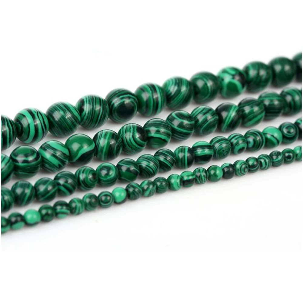 

4/6/8/10MM White Natural Stripe Loose Beads stone Beads Fit Jewelry DIY making