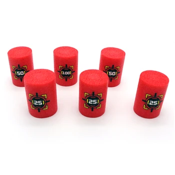 

Red EVA Soft Bullet Targets for Blasters Shooting Game Dart Kid Toy Baby Children Gifes 6Pcs/set Wholesale