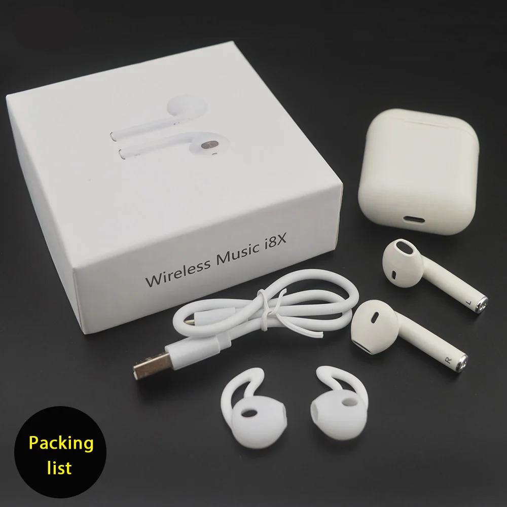 

I8X TWS Wireless Earbuds Bluetooth V4.2 Stereo Headset earphone with Mic for IPhone 7 plus 7 6s 6 plus SE Galaxy S8 Plus