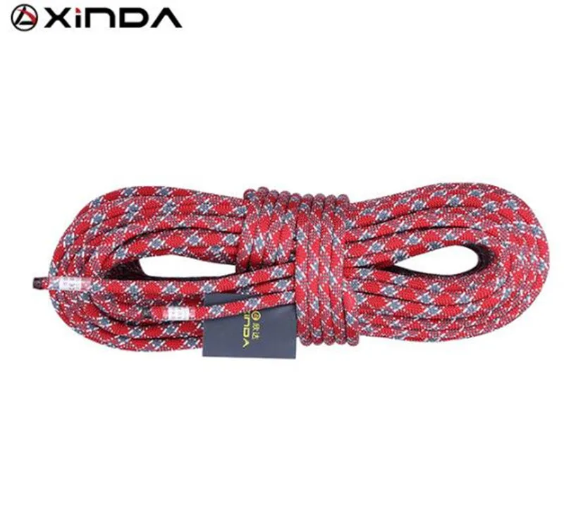 

XINDA 10M Camping Rock Climbing Rope 10mm Static Rope diameter 24KN High Strength Lanyard Safety Climbing Equipment Survival