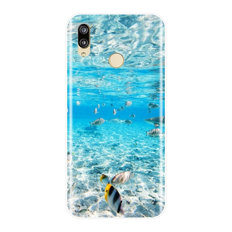 Силиконовый чехол для телефона с черепахой Huawei P9 Lite Mini P10 P Smart Plus P20 Pro мягкая
