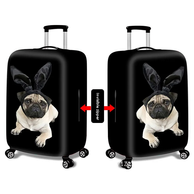 

New cute pattern thicken travel luggage protective cover luggage travel accessories elastic luggage dust cover