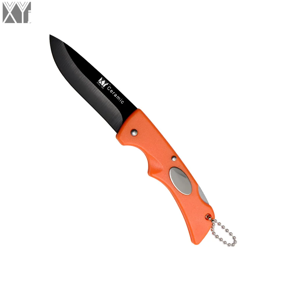 1pcs Folding Ceramic Knife XYJ Brand Pocket Camping Kitchen Knife Never