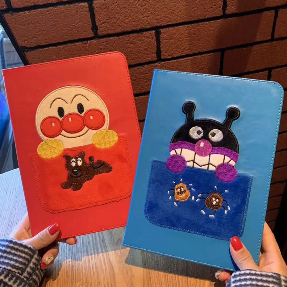 

For ipad 2017 case stitchwork Cartoon Anpanman Stand Protective para TPU Cover for ipad air /air 2 / pro 9.7 /ipad 9.7 2018 2017