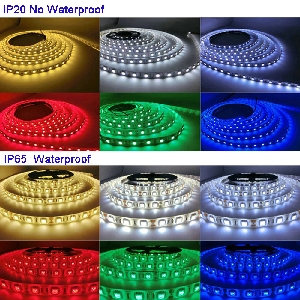 5 м/лот DC12V 5050 SMD 60 Светодиодный s/m Белый/теплый
