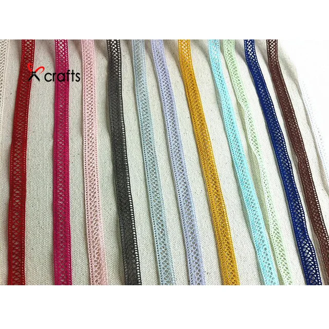 PPCrafts 9pcs10mm Katoen Gebreide Kant Stof Trimmen Lint Voor Naaien ... PPCrafts 9pcs10mm Katoen Gebreide Kant Stof Trimmen Lint Voor Naaien ...