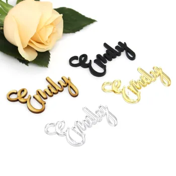 

1x Personalized Wedding Customized Gold Silver Guest Place Names for Party Table Place Cards Sign Bonbonniere Table Setting Plan