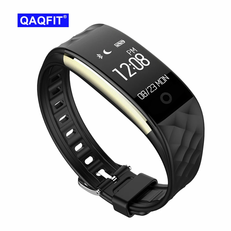 

QAQFIT Bluetooth Smart Band S2 Wristband Heart Rate Monitor IP67 Waterproof Smartband Bracelet For Android IOS Phone