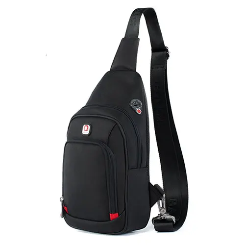 BALANG большой емкости водонепроницаемый нагрудный пакет для Ipad на молнии сумка-мессенджер Мужская Высокое качество сумки на плечо унисекс сумка через плечо - Цвет: black large