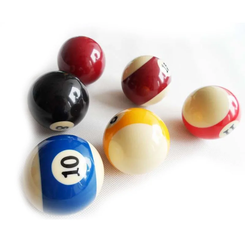 xmlivet 16pcs/lot 57.25mm Resin Billiard Cue Balls cheap 2 1/4 inch Complete Set of Balls Billiards accessories