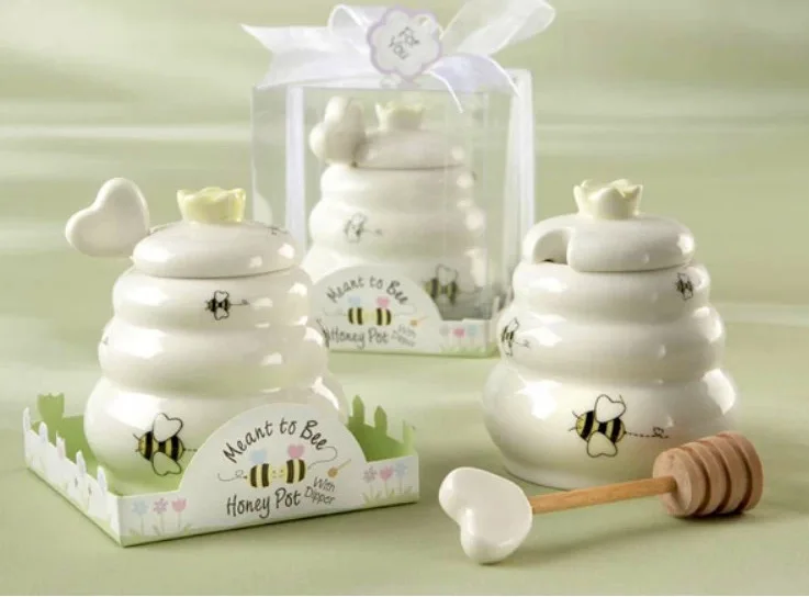 100 компл./лот креативные подарки для детской комнаты горшок меда в виде пчелы и