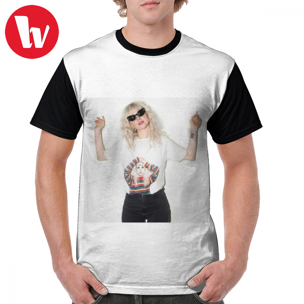 

Paramore T Shirt Hayley Williams Wearing A Hayley Williams T-Shirt Fun Man Graphic Tee Shirt Oversized 100 Polyester Graphic Tshirt