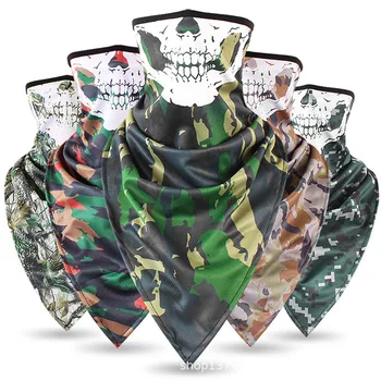 

S103 Long Triangle Camouflage Mask Windproof Sand Head Quick-drying Breathable Outdoor Riding Neck Cover Towel Bicycle Bandana