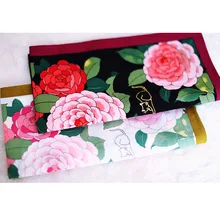 48 см* 48 см роскошные носовые платки узор цветы пиона квадратные носовые платки мягкий тонкий носовой платок вышивка кошка Изысканные Подарки SY1910