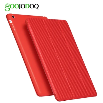 

GOOJODOQ for iPad 9.7 2018 Case with Built-in Apple Pencil Holder - [SlimShell] Lightweight Soft TPU Back Protective Stand Cover