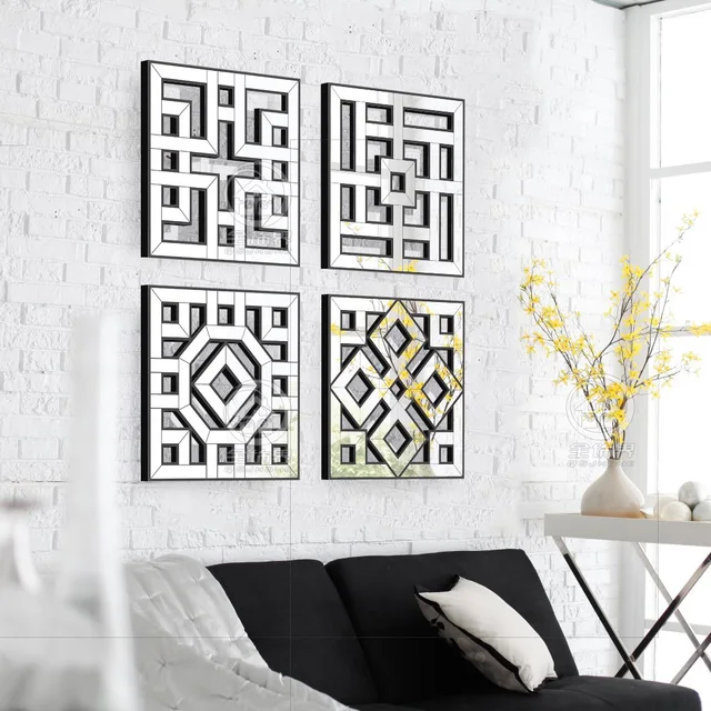morden wall mirror square mirror mirrored wall decor fretwork mirror wall art d f1308 - Mirrors And Wall Art morden wall mirror square mirror mirrored wall decor fretwork mirror wall art d f1308 - Mirrors And Wall Art