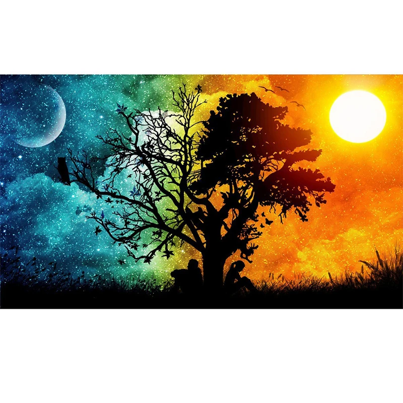 

Full DIY 5D Diamond Painting Sky Tree Cross Stitch Diamond Embroidery Patterns rhinestones Diamond Mosaic landscape