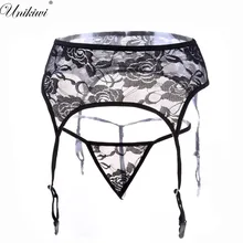 Сексуальные Женщины Подвязки цветочные кружева подвязки пояса набор. Один размер пояс для подтяжек с стринги. Белье подвязка Готическая свадебный пояс для чулок