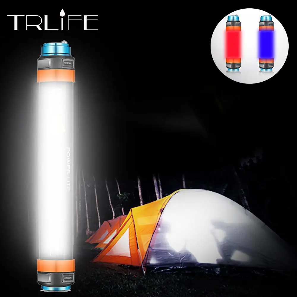 

7800mAH Multifunctional Rechargeable LED Flashlight Camping Lantern Tent Light Mosquito Lamp Work Warning Light IP68 waterproof