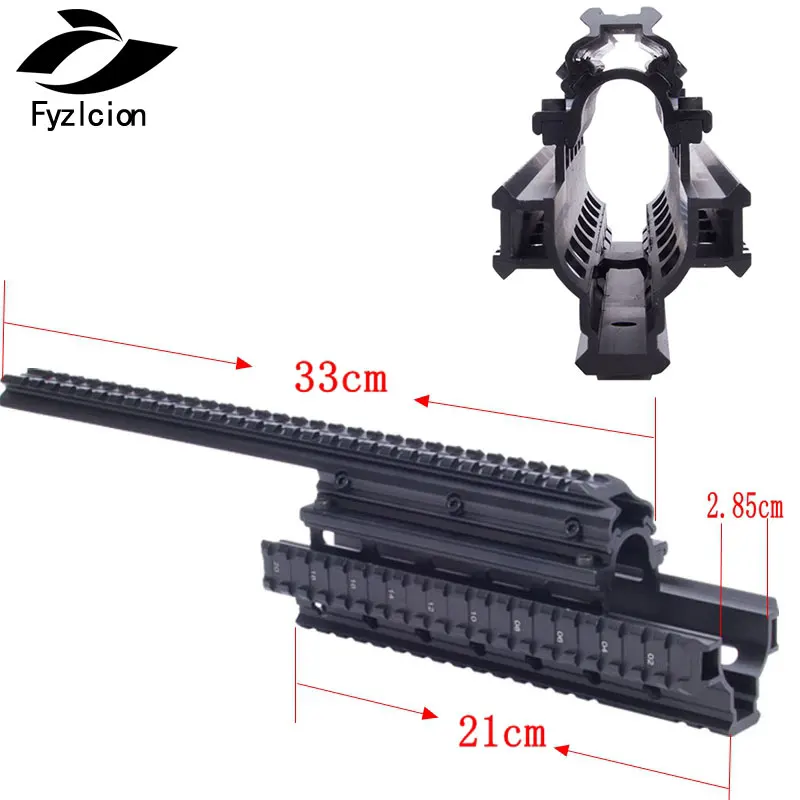 AK47 74 AKs/MNT-T228 охотничья Стрельба Тактический Quad Rail прозрачный прицел крепление Quad Rails Handguard с рельсовыми крышками