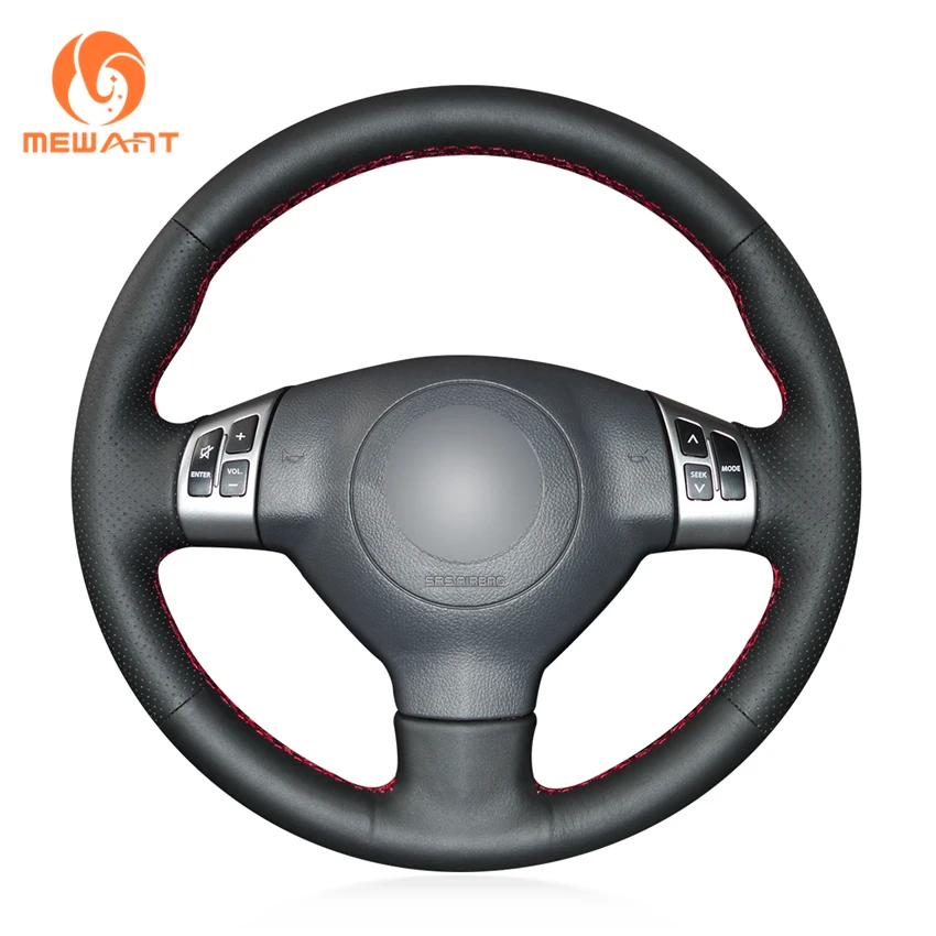 Mewant Black Artificial Leather Car Steering Wheel Cover For Suzuki Swift Sport 20052011 Splash