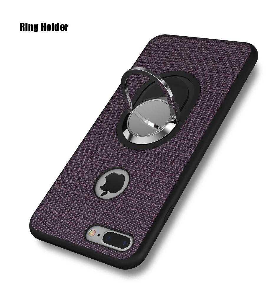 Soft Magnetic i 7 6 6S Plus 5 5S Phone Case For iPhone 7 6 6S Plus 5 5S SE 5G Case Luxury 360 Ring Holder For iPhone 7 6 Cover (3)