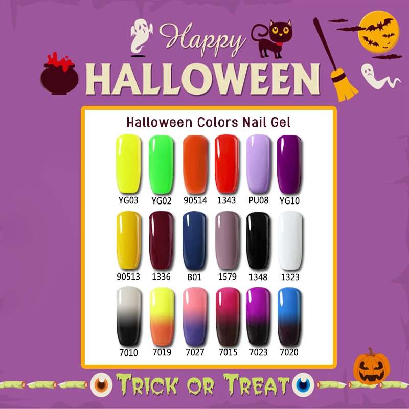 

Belle Fille Gel Polish For Halloween Day Best Gift For Beauty Girl UV Varnish Nails Art DIY Design Halloween Day Gel Nail Polish