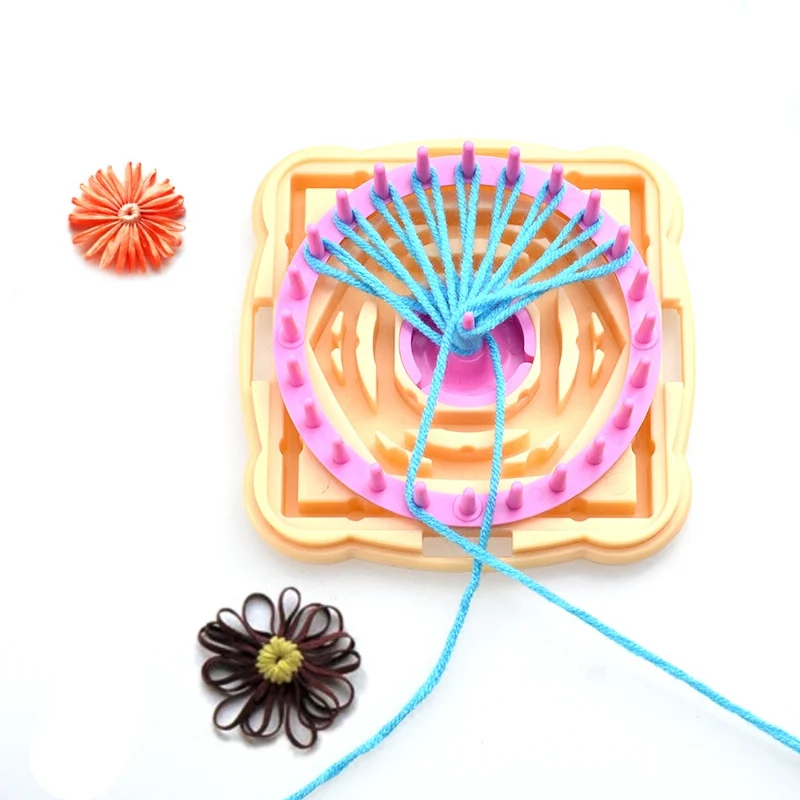 1 set Knitting Loom Flower Daisy Pattern Maker wool crochet flower Tool Kit Needlework Embroidery Sewing | Дом и сад