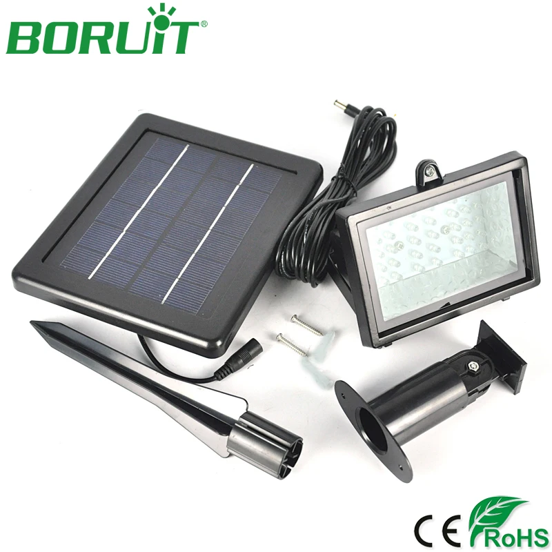 

BORUiT 45 LED Solar Flood Lamp Light Waterproof Garden Porch Path Lighting Porch Lamp Solar Sensor Outdoor Street Light