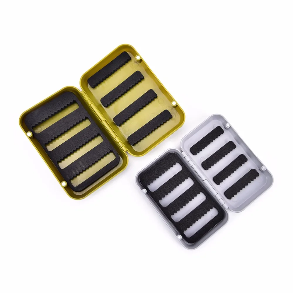 

1PCS Artificial Insect Bait Hook Case Boxes Foam Fly Fishing Flies Lure Box Fly Tying Fish Accessories Small and Big
