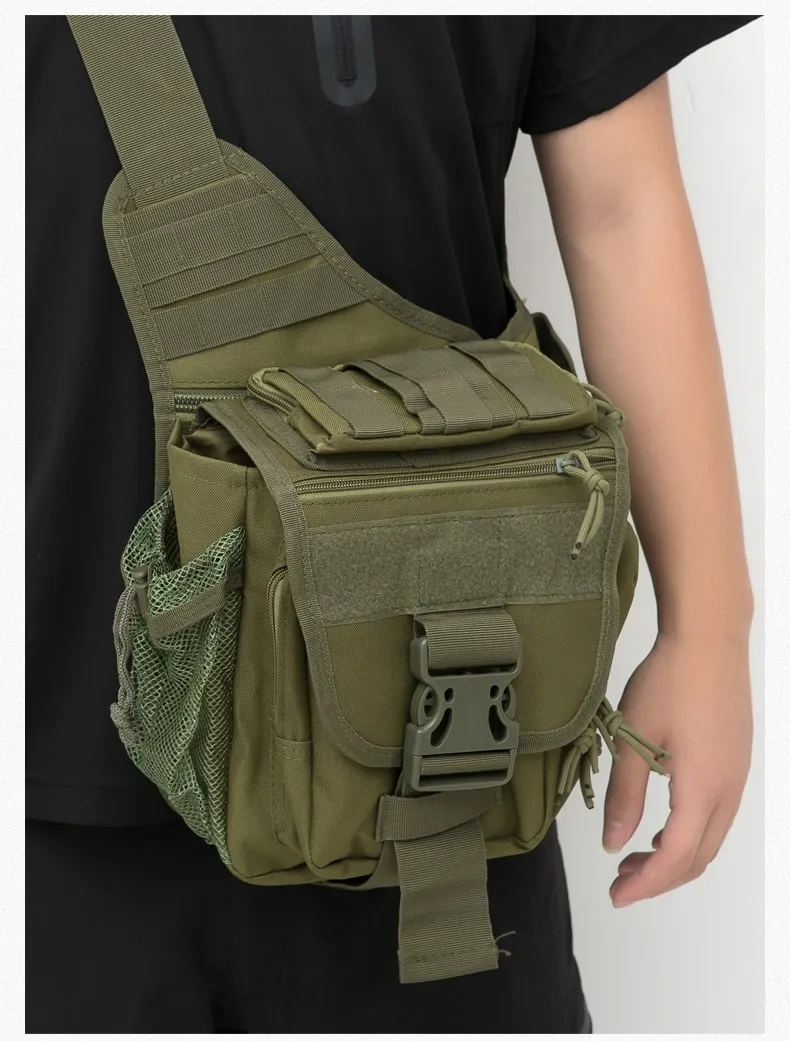Мужская сумка через плечо в стиле милитари для отдыха, Оксфорд, многофункциональная сумка для кемпинга, путешествий, рыбалки, Мужская тактическая походная сумка