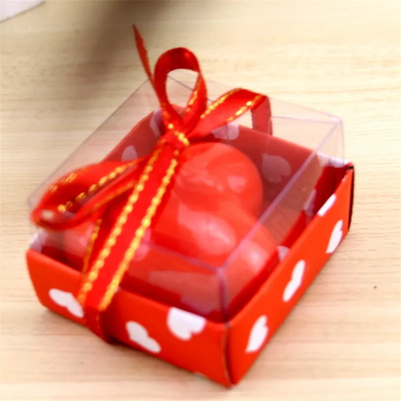 

1PCS/Lot Christmas Love heart-shaped Scented Candle Greet Gift Party Supplies Wedding Gift Romantic Confession Candle