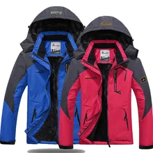 Men s Winter Waterproof Jacket Women Soft shell Rain Fleece Outdoor Sport Warm Brand Coat font
