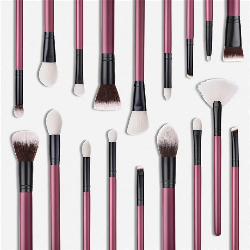 

GUJHUI 18PCS Wooden Foundation Cosmetic Eyebrow Eyeshadow Brush Makeup Brush Sets Tools cosmetic Brush Nov27