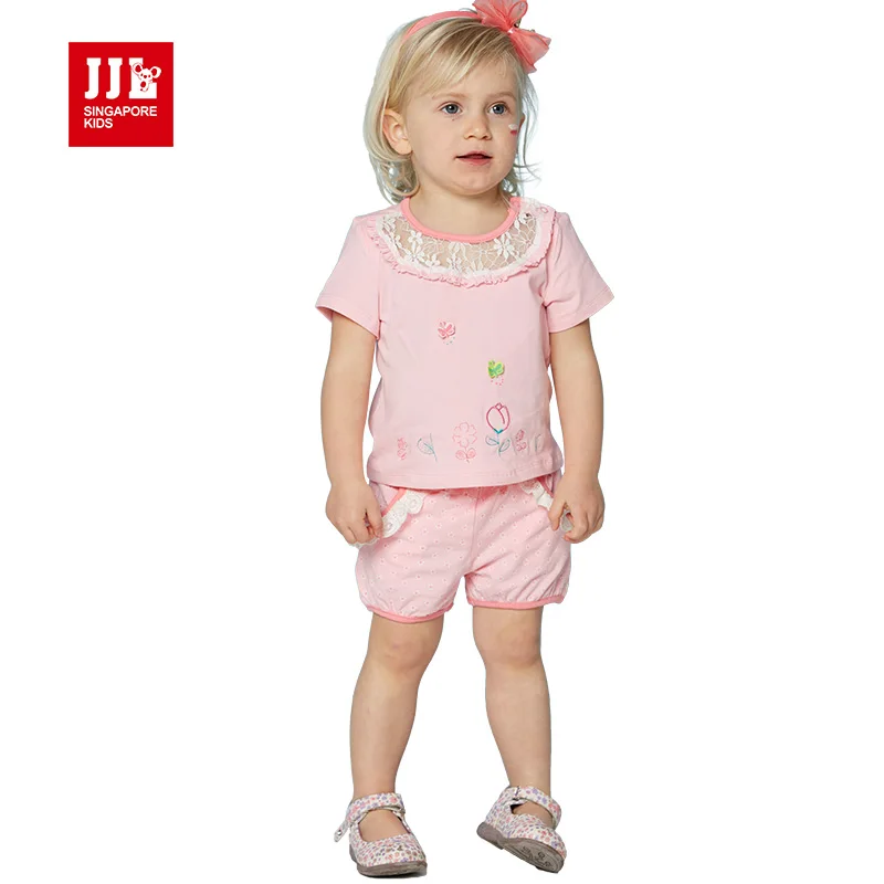 2016 New kid clothes baby suit lace collar design suit baby girl