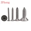 10-100pcs M1 M1.2 M1.4 M1.7 M2 M2.3 M2.6 M3  M4 M5 M6  Stainless steel Cross recessed countersunk head tapping screws Wood SCREW ► Photo 2/3
