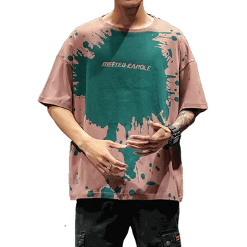 

Summer Short Sleeve Tshirt Men Japanese Printed Loose Personality Hip Hop T-shirt Anime Dragonball T Shirt Men Costume G5G