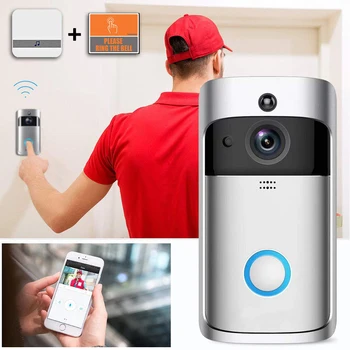

Video Doorbell Smart Wireless WiFi Security 720P Ubell APP Visual Recording Home Monitor Night Vision Intercom doorbell