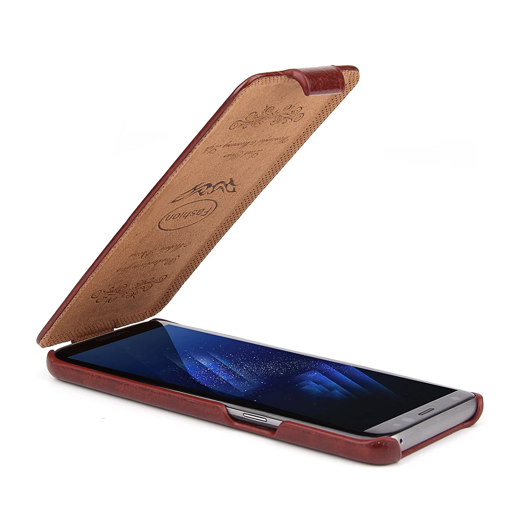 Горячая фиксированная Смешанная кожа Чехол вверх вниз чехол для samsung Galaxy Note 9 8 S9 S10 Plus S8 S7 edge черный Note9 Note8 S7edge S9+ S8