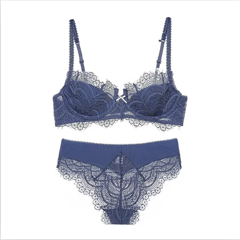 Unterwäsche & Schlafanzug Frauen Push Up Bh Und Panty Set Unterwäsche Sexy Spitze Bh Set Aushöhlen Büstenhalter Sexy Stickerei Dessous Schwarz Weiß Rot 2019 Offiziell