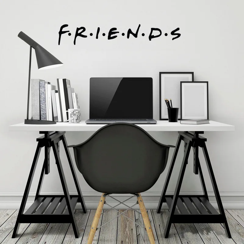 Виниловые настенные наклейки с английским словом Friends/наклейка для детской