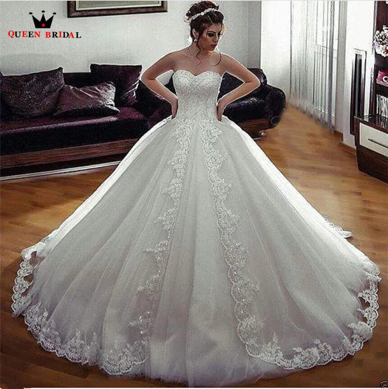 Индивидуальный заказ Принцесса Милая пышная кружевная обувь с украшением в виде кристаллов, роскошных мусульманский свадебные платья свадебное платье Vestidos De Novia WS24