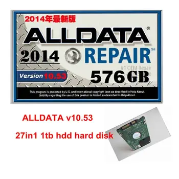 

2018 Hot sale 27in1 alldata and mitchell software alldata 10.53+mitchell on demand 2015+vivid workshop+ELSA+heavy truck 1tb hdd