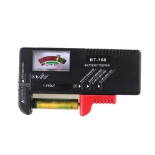 Индикатор прибор для проверки батареек AA AAA C/D 9 в вольт Кнопка проверки батарея Емкость тестер Прямая