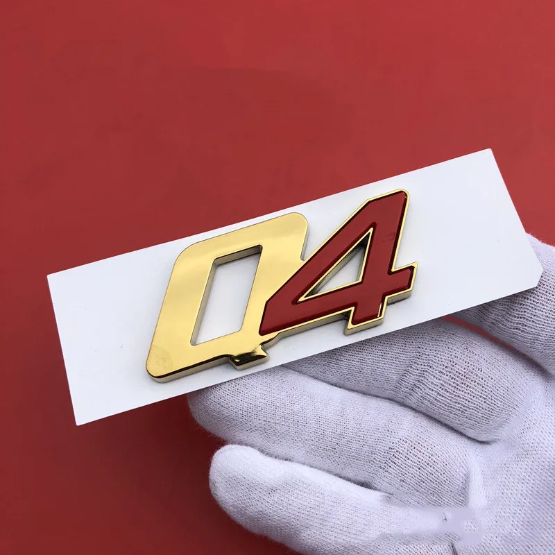 Высокое качество 3D ABS хромированные Q4 SQ4 GTS эмблема знак наклейка на автомобиль